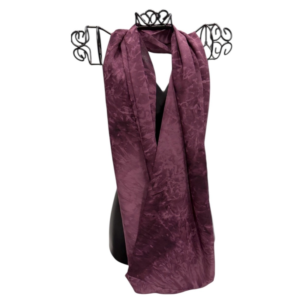 Womens Purple Patterned Lightweight Infinite Scarf‎